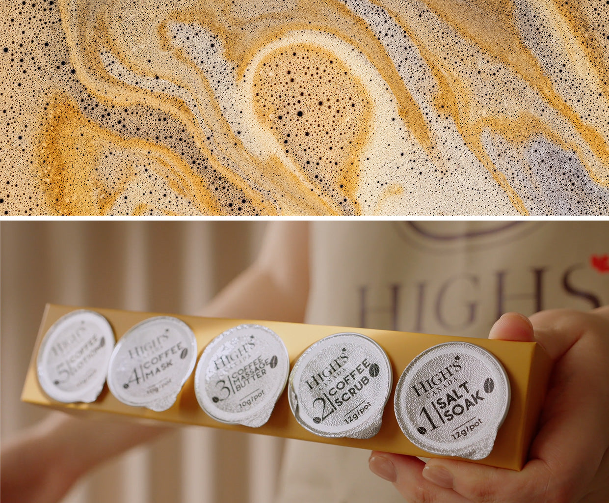 Soins de beauté infusés au café